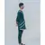 COTTON X LINEN IN GREEN KURTA