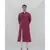 COTTON X LINEN IN MAROON KURTA SET