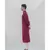 COTTON X LINEN IN MAROON KURTA SET