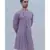 COTTON X LINEN purple KURTA SET