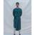 COTTON X LINEN KURTA IN BOTTLE GREEN SET
