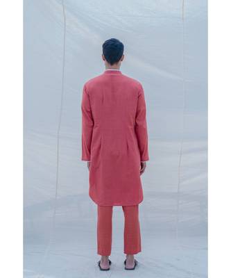COTTON X LINEN CORAL kurta SET 5