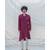 COTTON X LINEN IN MAROON KURTA SET