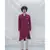 COTTON X LINEN IN MAROON KURTA SET