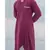 COTTON X LINEN IN MAROON KURTA SET
