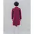 COTTON X LINEN IN MAROON KURTA SET