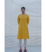 Cotton X Linen Indisputably Yellow Kurta Set