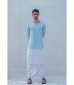 Cotton X Linen Blue Sky Kurta Set