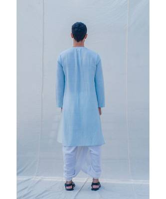 Cotton X Linen Blue Sky Kurta Set 4