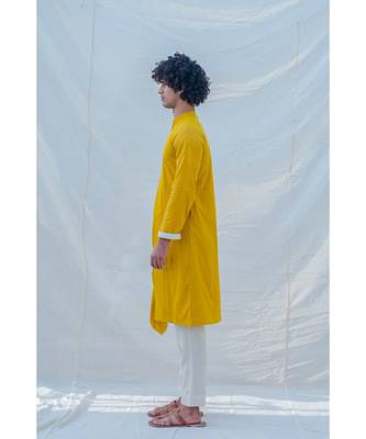 Cotton X Rayon Indisputably Yellow Kurta Set 2