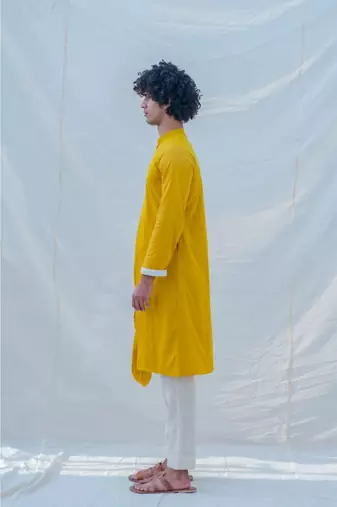 Cotton X Rayon Indisputably Yellow Kurta Set