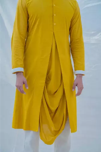 Cotton X Rayon Indisputably Yellow Kurta Set