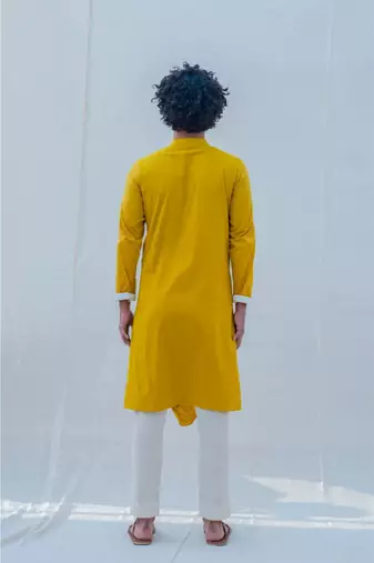 Cotton X Rayon Indisputably Yellow Kurta Set