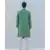 COTTON X RAYON GREEN COWL KURTA SET