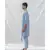 COTTON X LINEN BLUE AND LIGHT KURTA SET