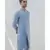 COTTON X LINEN BLUE AND LIGHT KURTA SET