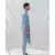 COTTON X LINEN BLUE AND LIGHT KURTA SET
