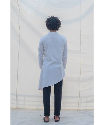 Kurta White W/ Box Pleates Set 5