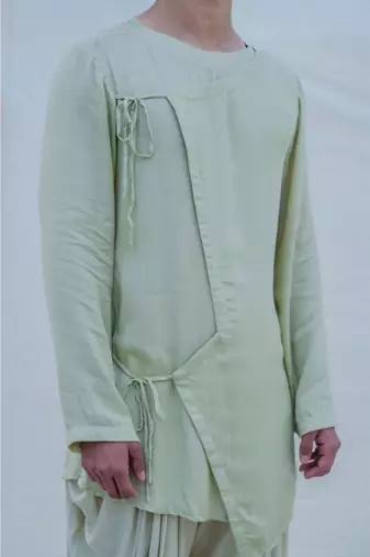 Cotton X Rayon Pista Angrakha