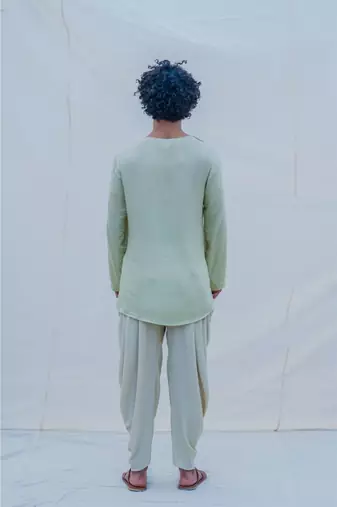 Cotton X Rayon Pista Angrakha