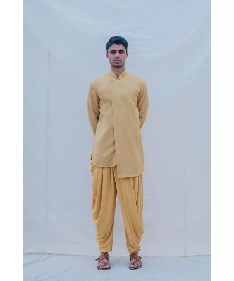 BEIGE GOLD KURTA