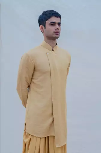 Beige Gold Kurta