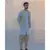 RAW SILK PISTA WAIST COAT DHOTI AND KURTA SET