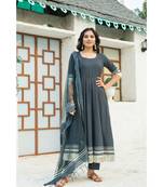 Monochrome Grey Kurta Dupatta Set