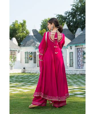 Rani Gota Kurta set with Doria Dupatta 2