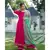 Pink Kurta with Lime Green Dupatta Set
