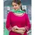 Pink Kurta with Lime Green Dupatta Set