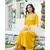 Yellow Gota Kurta set with Hand Paint Doria Dupatta