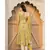 Canary Yellow Kurta With Hand block Print Dupatta Set