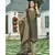 Golden Black Bagru Block Print Chanderi Kurta Dupatta Set