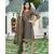 Golden Black Bagru Block Print Chanderi Kurta Dupatta Set