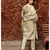 Shiny Green Block Print Chanderi Suit kurta set