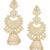 Fabulous Pearl Gold Plated Kundan Lotus Meenakari Jhumki Earring for Women