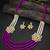 Exclusive Pearl Gold Plated Kundan Long Haram Necklace Set for Women