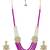 Exclusive Pearl Gold Plated Kundan Long Haram Necklace Set for Women