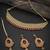 Classic LCT Gold Plated Pearl Choker Necklace Set for Women