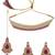Classic LCT Gold Plated Pearl Choker Necklace Set for Women