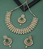 Elegant LCT Gold Plated Choker Necklace Set for Women