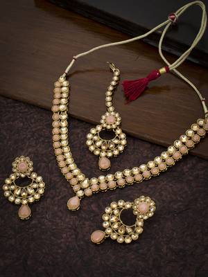 Astonish LCT Gold Plated Choker Necklace Set for Women 1