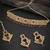 Fancy LCT Gold Plated Choker Necklace Set for Women