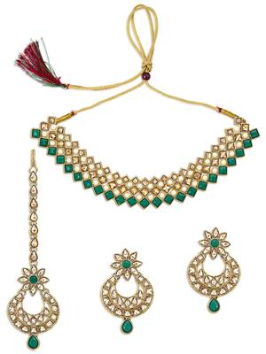 Stunning LCT Gold Plated Choker Necklace Set for Women 2