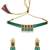 Lovely Pearl Gold Plated Kundan Meenakari Choker Necklace Set for Women