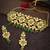 Attractive Gold Plated Kundan Meenakari Choker Necklace Set for Women