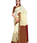 Women's Mysore silk Crepe Saree with Blouse Piece