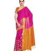 Women's Mysore silk Crepe Saree with Blouse Piece