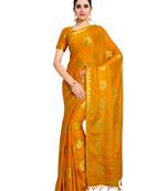 Women's Mysore Silk Crepe Saree with Blouse Piece